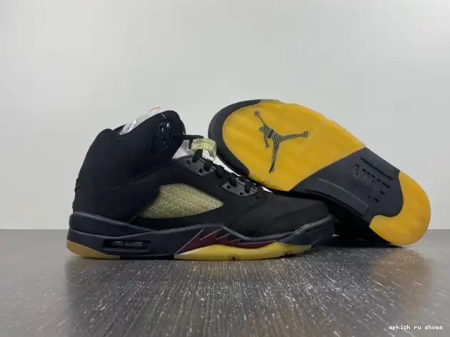 Rep x Jordan 5 Air A Ma Black FD1330-001 Maniere 0505